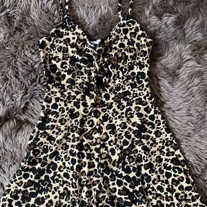 candie’s leopard print romper